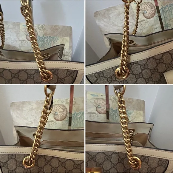 Gucci GG Supreme Padlock Shoulder Bag